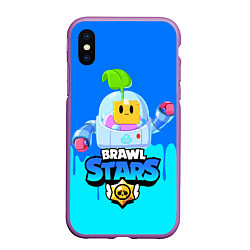 Чехол iPhone XS Max матовый Brawl Stars SPROUT