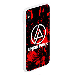 Чехол iPhone XS Max матовый Linkin Park, цвет: 3D-белый — фото 2