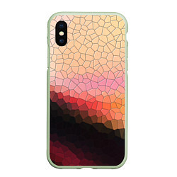 Чехол iPhone XS Max матовый Пикси кожа, цвет: 3D-салатовый