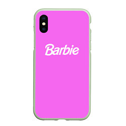 Чехол iPhone XS Max матовый Barbie, цвет: 3D-салатовый