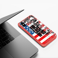 Чехол iPhone XS Max матовый THE LAST OF US PART 2, цвет: 3D-красный — фото 2