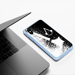 Чехол iPhone XS Max матовый Assassin’s Creed 03, цвет: 3D-голубой — фото 2