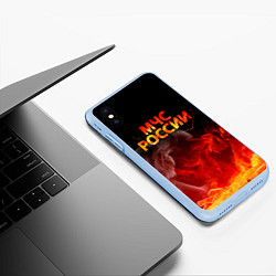 Чехол iPhone XS Max матовый МЧС России, цвет: 3D-голубой — фото 2