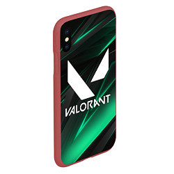 Чехол iPhone XS Max матовый VALORANT, цвет: 3D-красный — фото 2