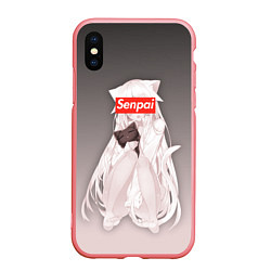 Чехол iPhone XS Max матовый Senpai, цвет: 3D-баблгам