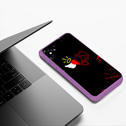 Чехол iPhone XS Max матовый Добро и зло, Payton Moormeier, цвет: 3D-фиолетовый — фото 2