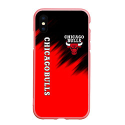 Чехол iPhone XS Max матовый CHICAGO BULLS