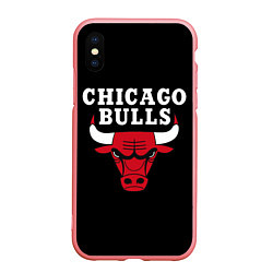 Чехол iPhone XS Max матовый CHICAGO BULLS