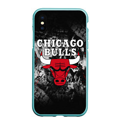 Чехол iPhone XS Max матовый CHICAGO BULLS