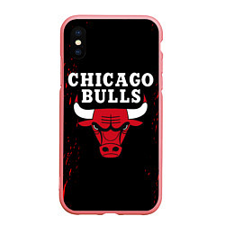 Чехол iPhone XS Max матовый CHICAGO BULLS