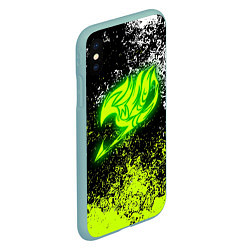 Чехол iPhone XS Max матовый FAIRY TAIL, цвет: 3D-мятный — фото 2