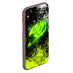 Чехол iPhone XS Max матовый FAIRY TAIL, цвет: 3D-коричневый — фото 2