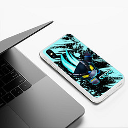 Чехол iPhone XS Max матовый Brawl Stars CROW, цвет: 3D-белый — фото 2