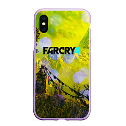 Чехол iPhone XS Max матовый FARCRY4, цвет: 3D-сиреневый