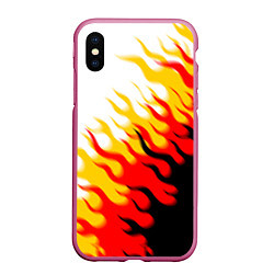 Чехол iPhone XS Max матовый ОГОНЬ