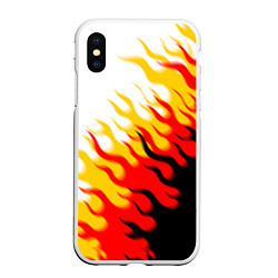 Чехол iPhone XS Max матовый ОГОНЬ