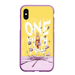 Чехол iPhone XS Max матовый One Punch Man