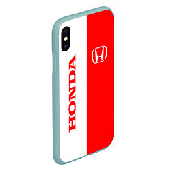 Чехол iPhone XS Max матовый HONDA, цвет: 3D-мятный — фото 2