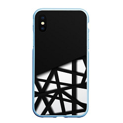 Чехол iPhone XS Max матовый BLACK GEOMETRY