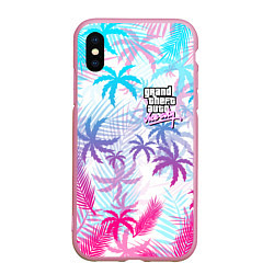 Чехол iPhone XS Max матовый GTA VICE CITY