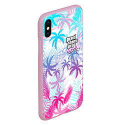 Чехол iPhone XS Max матовый GTA VICE CITY, цвет: 3D-розовый — фото 2