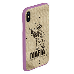 Чехол iPhone XS Max матовый Mafia 2, цвет: 3D-фиолетовый — фото 2