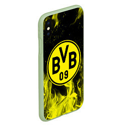 Чехол iPhone XS Max матовый BORUSSIA, цвет: 3D-салатовый — фото 2