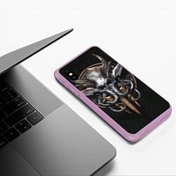 Чехол iPhone XS Max матовый Baldurs gate 3, цвет: 3D-сиреневый — фото 2