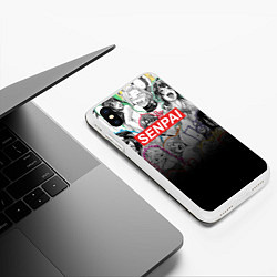 Чехол iPhone XS Max матовый SENPAI, цвет: 3D-белый — фото 2