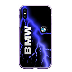 Чехол iPhone XS Max матовый BMW, цвет: 3D-светло-сиреневый