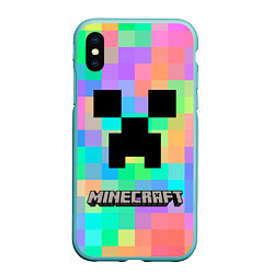 Чехол iPhone XS Max матовый Minecraft