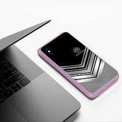 Чехол iPhone XS Max матовый VOLKSWAGEN, цвет: 3D-сиреневый — фото 2