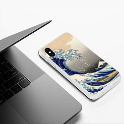 Чехол iPhone XS Max матовый ЯПОНСКАЯ КАРТИНА, цвет: 3D-белый — фото 2