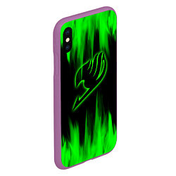 Чехол iPhone XS Max матовый Fairy Tail, цвет: 3D-фиолетовый — фото 2