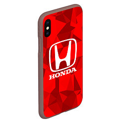 Чехол iPhone XS Max матовый HONDA, цвет: 3D-коричневый — фото 2