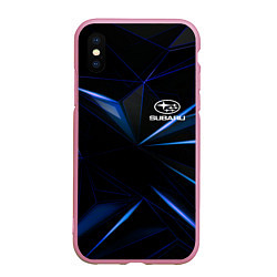 Чехол iPhone XS Max матовый SUBARU