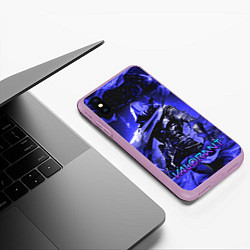 Чехол iPhone XS Max матовый VALORANT OMEN, цвет: 3D-сиреневый — фото 2