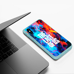 Чехол iPhone XS Max матовый THE LAST OF US, цвет: 3D-мятный — фото 2