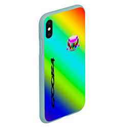 Чехол iPhone XS Max матовый 6IX9INE, цвет: 3D-мятный — фото 2