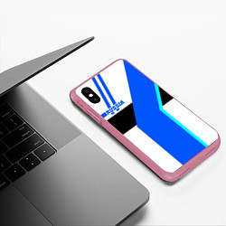 Чехол iPhone XS Max матовый Russia, цвет: 3D-малиновый — фото 2