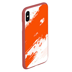 Чехол iPhone XS Max матовый Fairy Tail, цвет: 3D-красный — фото 2