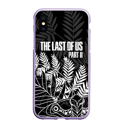 Чехол iPhone XS Max матовый THE LAST OF US 2, цвет: 3D-светло-сиреневый