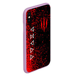 Чехол iPhone XS Max матовый The Witcher, цвет: 3D-сиреневый — фото 2