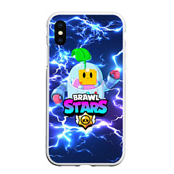 Чехол iPhone XS Max матовый BRAWL STARS СПРАУТ