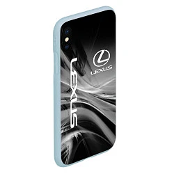 Чехол iPhone XS Max матовый LEXUS, цвет: 3D-голубой — фото 2