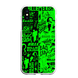 Чехол iPhone XS Max матовый BILLIE EILISH БИЛЛИ АЙЛИШ, цвет: 3D-белый