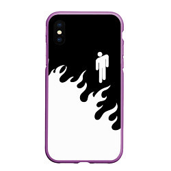 Чехол iPhone XS Max матовый BILLIE EILISH БИЛЛИ АЙЛИШ, цвет: 3D-фиолетовый