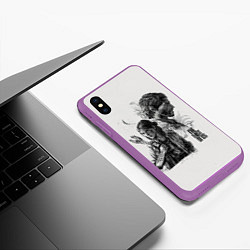 Чехол iPhone XS Max матовый The Last of Us, цвет: 3D-фиолетовый — фото 2