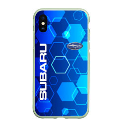 Чехол iPhone XS Max матовый SUBARU