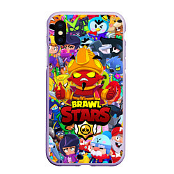 Чехол iPhone XS Max матовый BRAWL STARS EVIL GENE ДЖИН